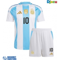 Argentina Lionel Messi #10 Domaci Dres za djecu Copa America 2024 Kratak Rukav (+ Kratke hlače)